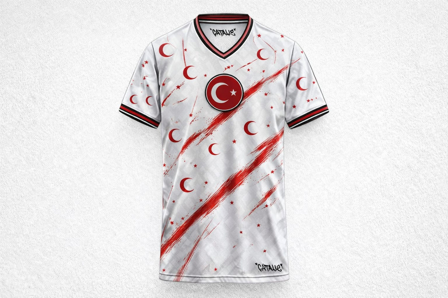 Türkeifußballtrikot – WM 2026 (weißes Auswärtstrikot)