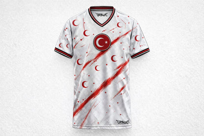 Türkeifußballtrikot – WM 2026 (weißes Auswärtstrikot)