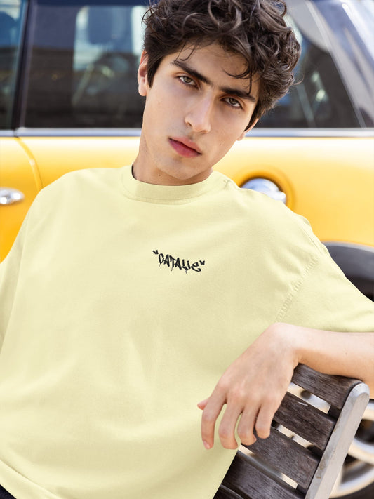 Catalie Classic Herren-T-Shirt, Hellgelb